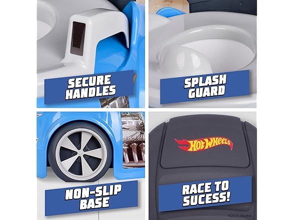 Hot Wheels Blue Race Car Potty Training Toilet