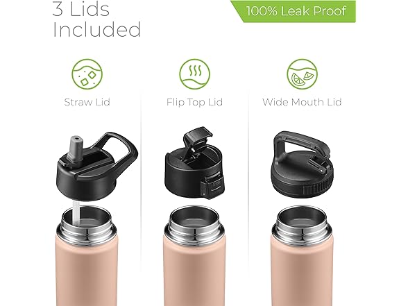 SipX Triple-Insulated Stainless Steel Water Bottle