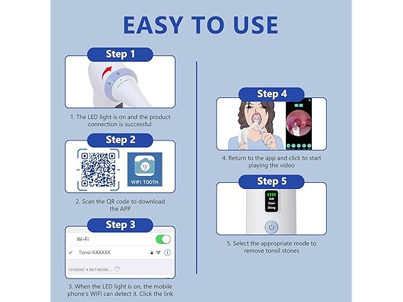 SIQIONG Electric Tonsil Stone Remover - Gallery 6