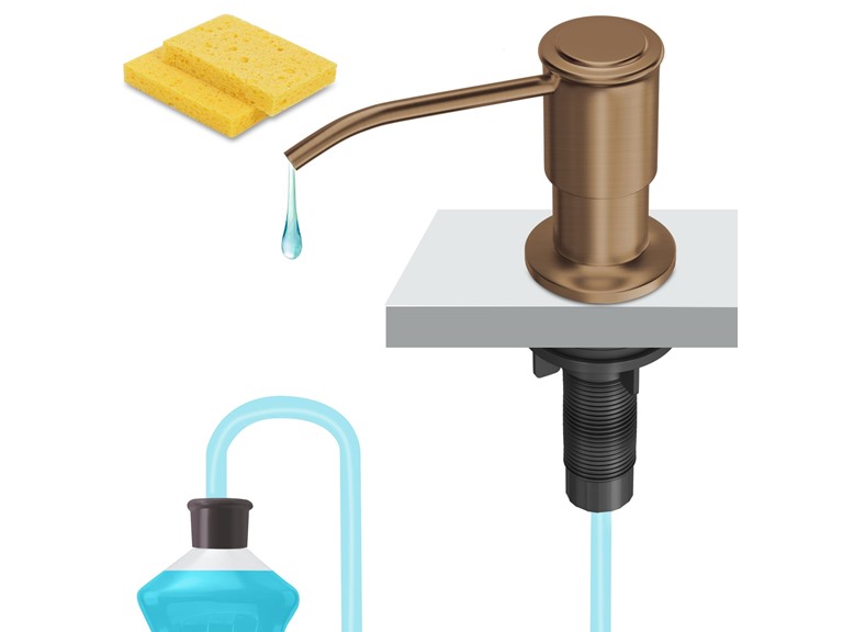JOMSPOA Soap Dispenser for Kitchen Sink