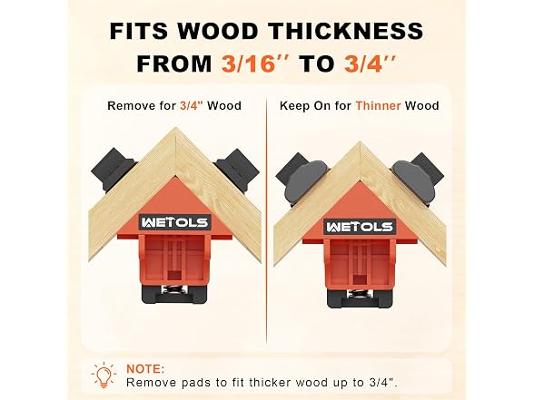 WETOLS 90 Degree Corner Clamp Set