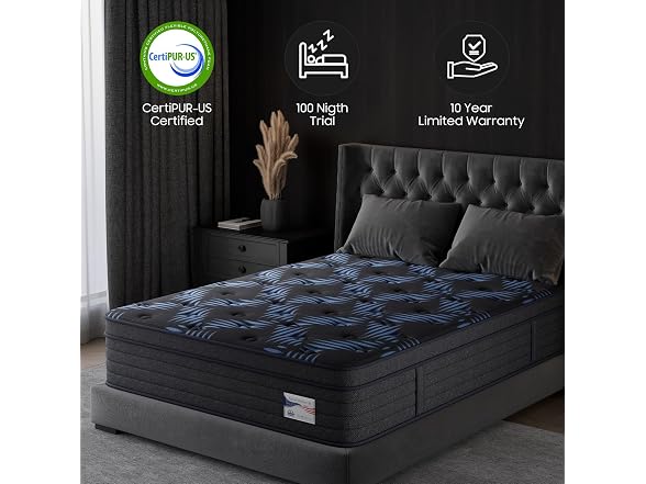 Nedersal 10" King Medium Firm Mattress
