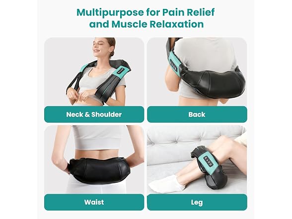 Nekteck Shiatsu Neck Massager with Heat