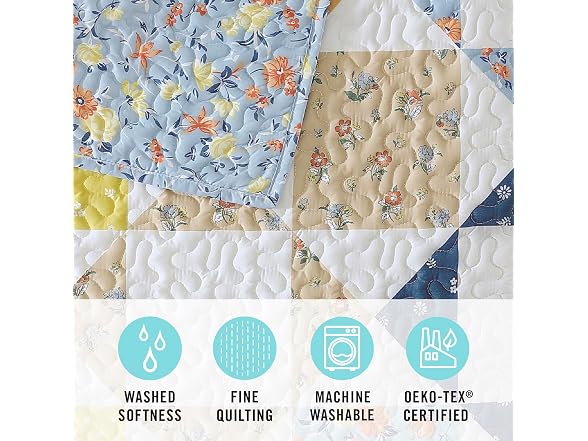 Martha Stewart 2Pc Twin Quilt Set