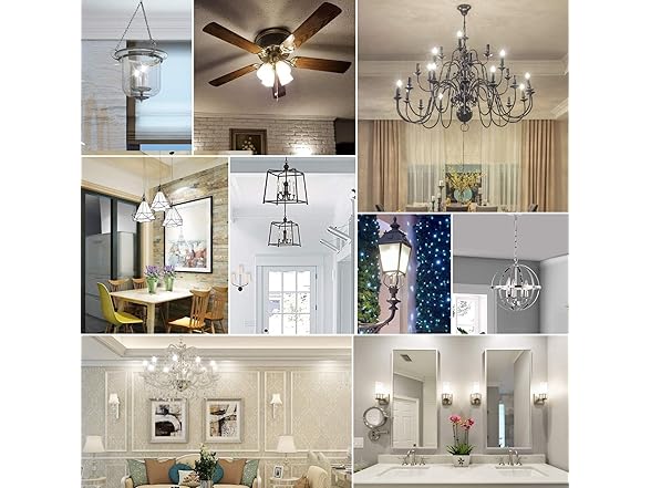 6Pk Dimmable E12 LED Candelabra Bulbs 40W, Daylight White