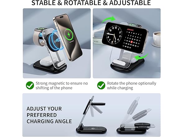 RYND 3 in 1 Magnetic Charger