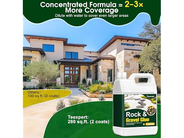 Teexpert 1G Rock Glue for Landscaping