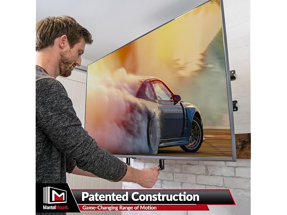 MantelMount Above Fireplace Pull Down TV Mount