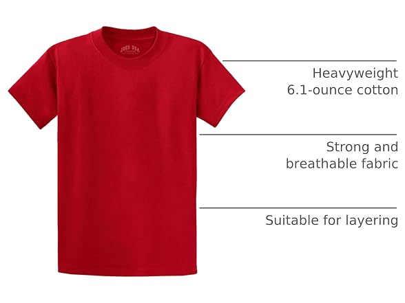 Joe's USA Men (3XL) Heavyweight 6.1-Ounce