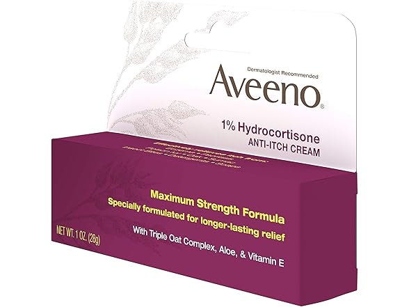 Aveeno Maximum Strength 1% Hydrocortisone Anti-Itch Cream