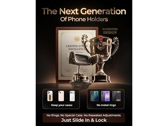 LISEN Ultra Suction Car Phone Mount