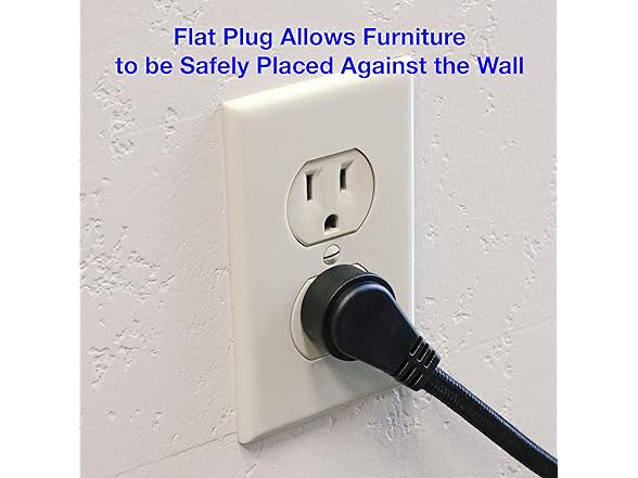 Clear Power 2PK 9FT 3 Outlet Fabric Indoor Extension Cord 16/2 SPT-2