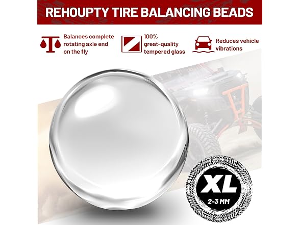 Tempered Glass Tire Balancing Beads