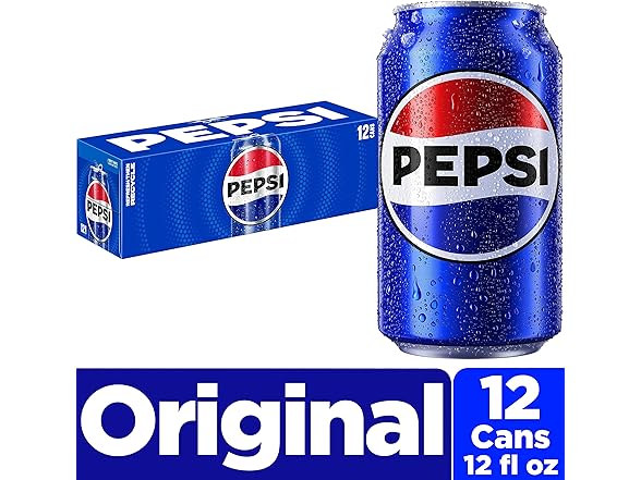 Pepsi Cola Soda, 12 Fl Oz Cans (Pack of 12)
