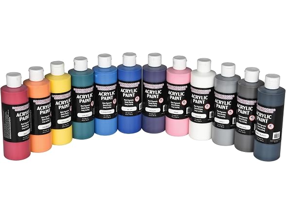 Constructive Playthings Acrylic Paint Set 12Pk