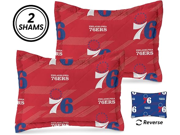 PHILADELPHIA 76ERS Quilted Throw Blanket