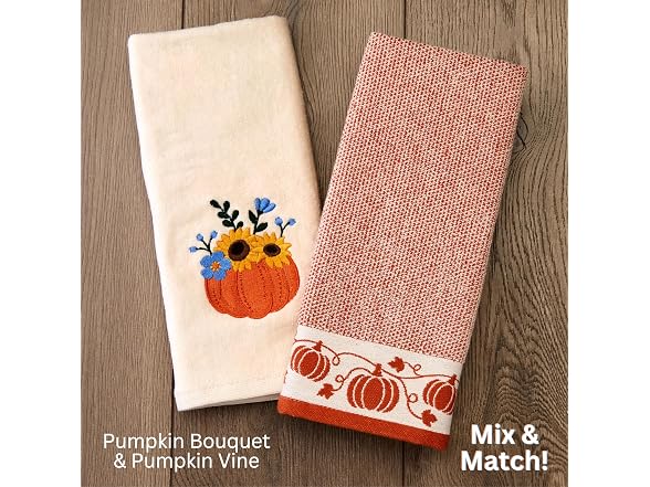 SKL Home Pumpkin Bouquet Hand Towel Set-2pc