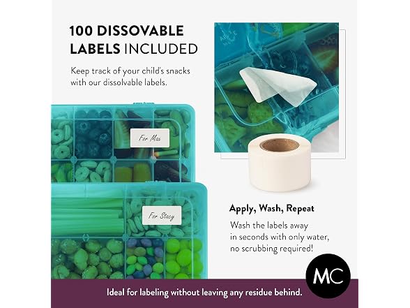 Mothercould Large Kids Snack Box Containers Set of 2