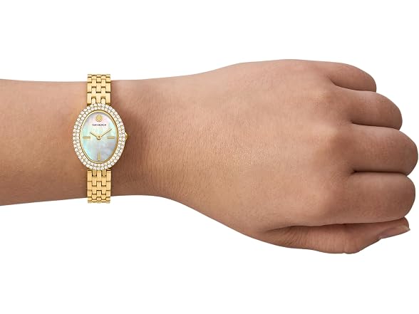 Tory Burch Women's The Oval Gold-Tone Watch