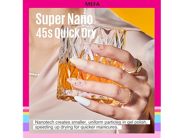 MEFA 35 Pcs Gel Nail Polish Set Seasonal Flowers