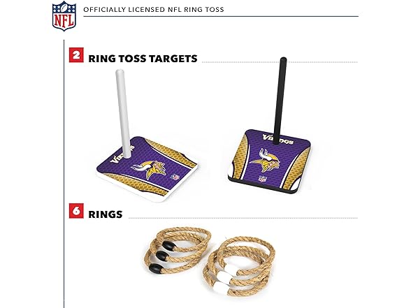 MINNESOTA VIKINGS Quoits Ring Toss Set