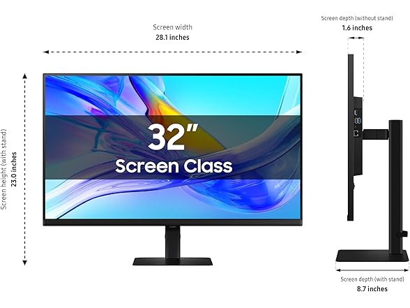 Samsung 32" UHD Monitor | LS32D800UBNXGO
