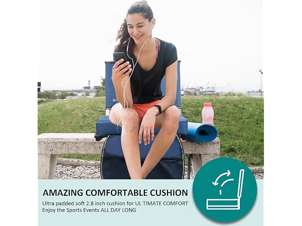 Stadium Seats with Back Support, 2 Pack