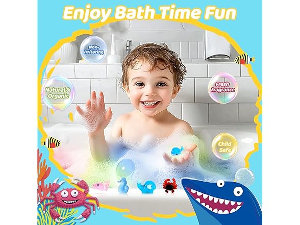 YoYokay Kids Bath Bombs with Toys Inside