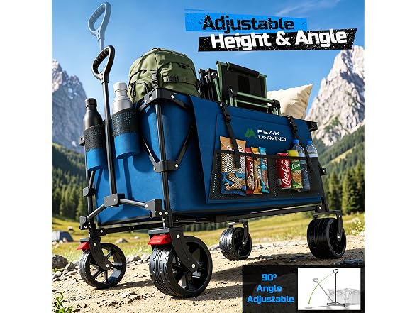 PEAKUNWIND 400L Folding Wagon 580lbs