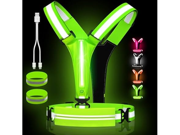 JZ LED Reflective Running Vest