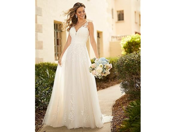 WaterDress Women (16) V-Neck Sleeveless Lace Gowns
