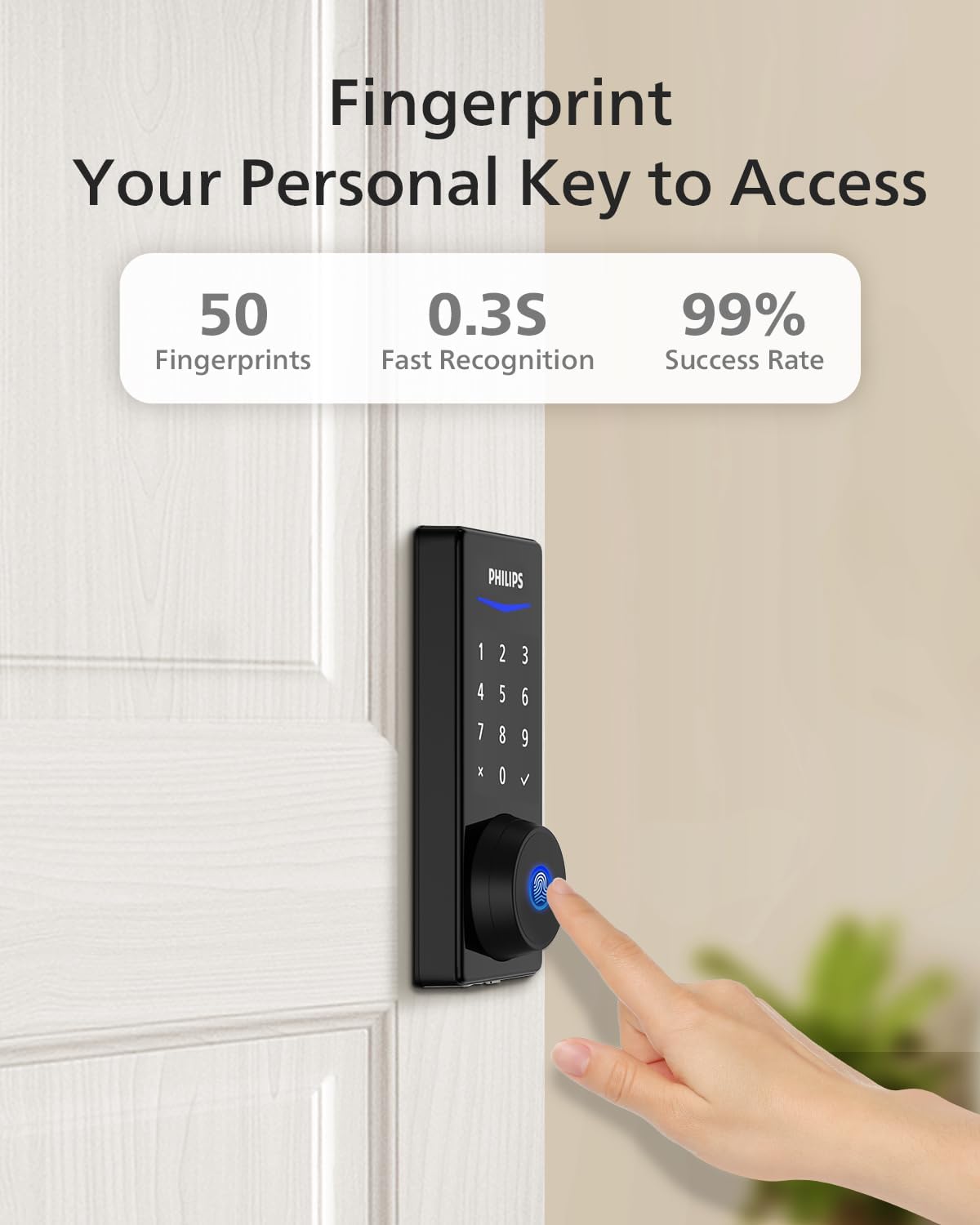 Philips Wi-Fi Smart Door Lock, Keyless with App - Gallery 13