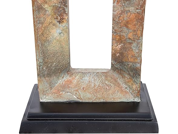 Open Rectangle Slate Table Lamp