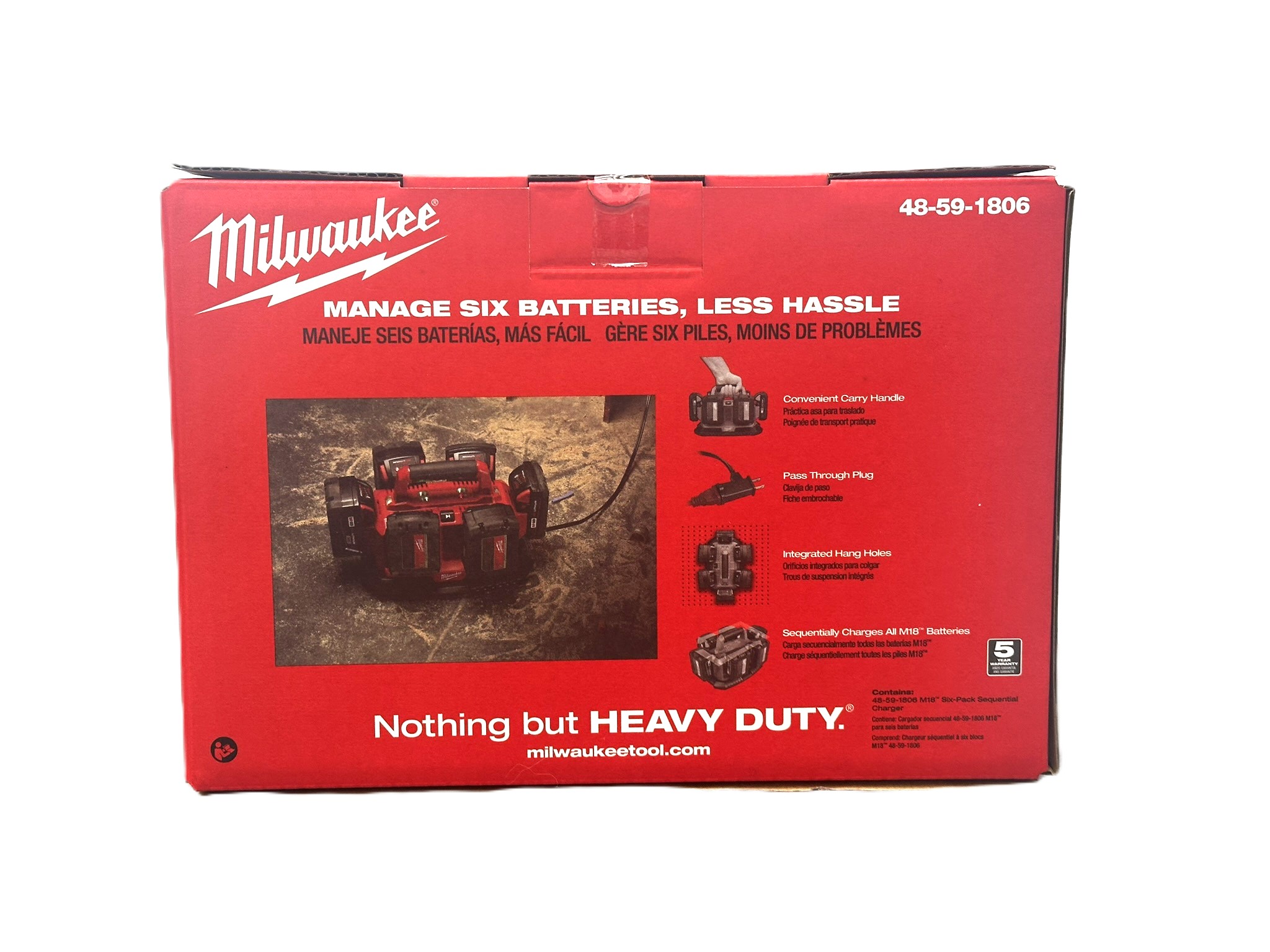 Milwaukee 48-59-1806 M18 6 Pack Sequential Charger - Gallery 6