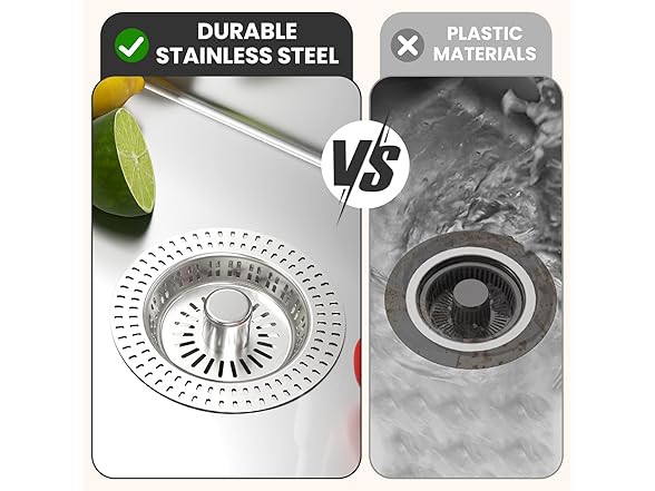 Tecfino Sink Strainer/Stopper Silver