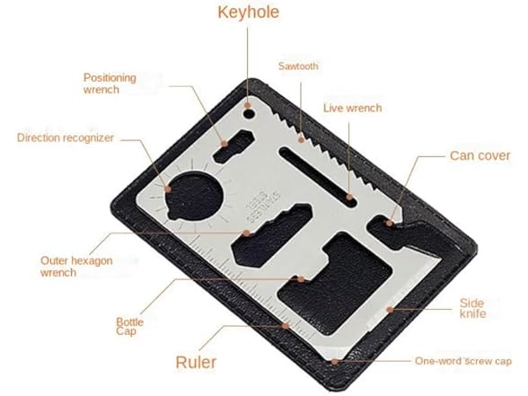 KOSTEN 10 Pack Camping Tool Multifunctional