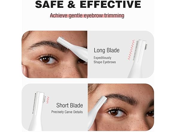 SUPRENT Women's Facial Hair Remover and Eyebrow Trimmer
