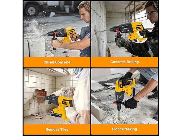 Athnevy FA0702 Brushless Cordless Rotary Hammer Drill