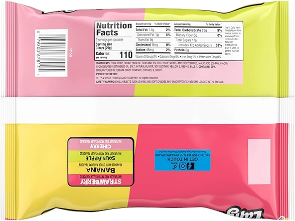 Laffy Taffy Candy, Assorted Mini Bars, 12 Ounce