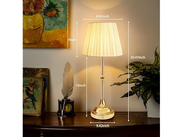 EJFOIEJ Portable LED Desk Lamp with Touch Sensor