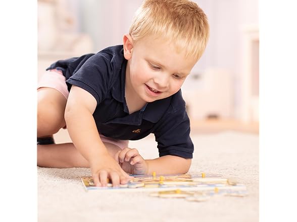 Melissa & Doug Safari Wooden Peg Puzzle (7 pcs)