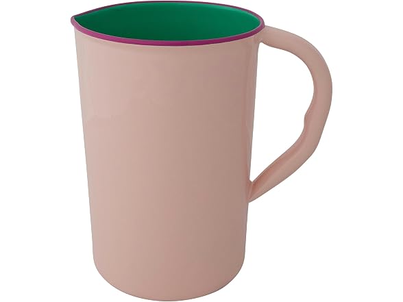 Creative Co-Op 1.5-Quart Enameled Stainless Steel Pitcher
