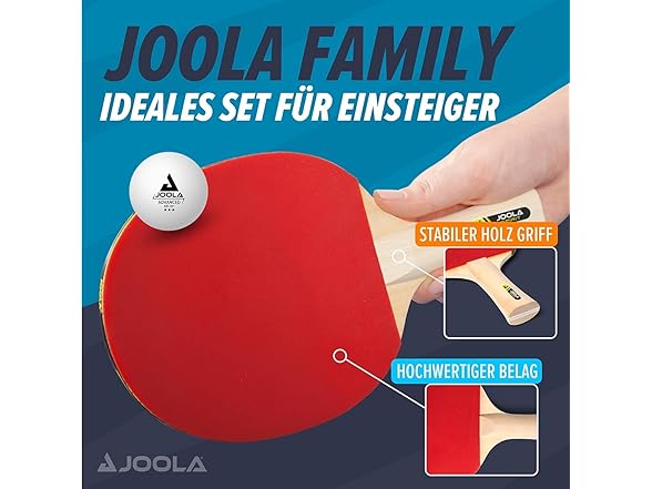 JOOLA Family Ping Pong Paddles 4 Players
