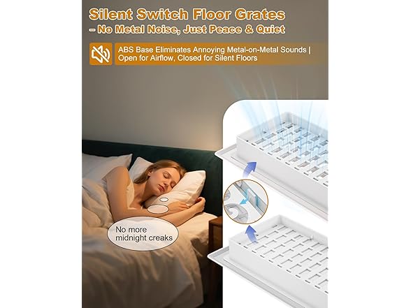 VE NI SCC Decorative White Floor Vent Covers