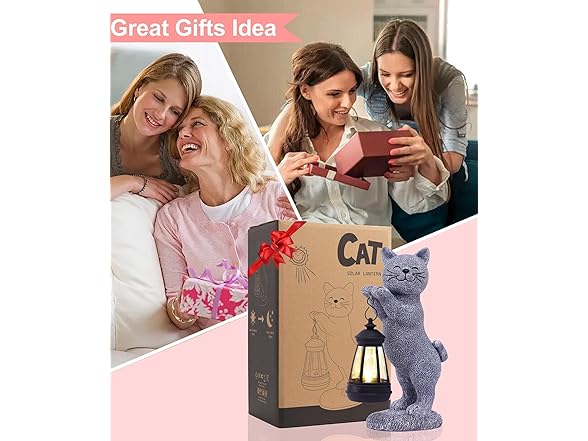 Cat Outdoor Garden Statue Décor