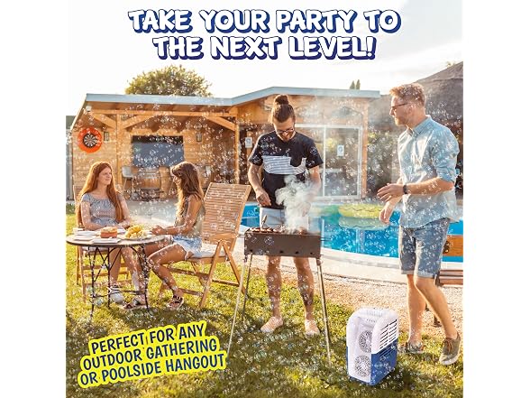 Light Up Portable Bubble Blower Party Machine