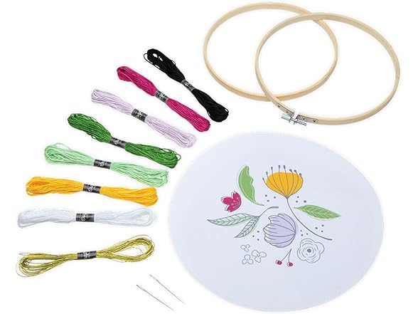 Craft Crush Spring Blooms Embroidery Kit