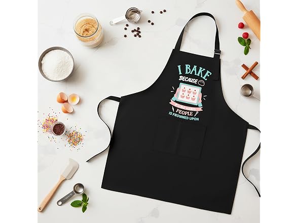 Defresit 2pcs Funny Apron Set Multicolor