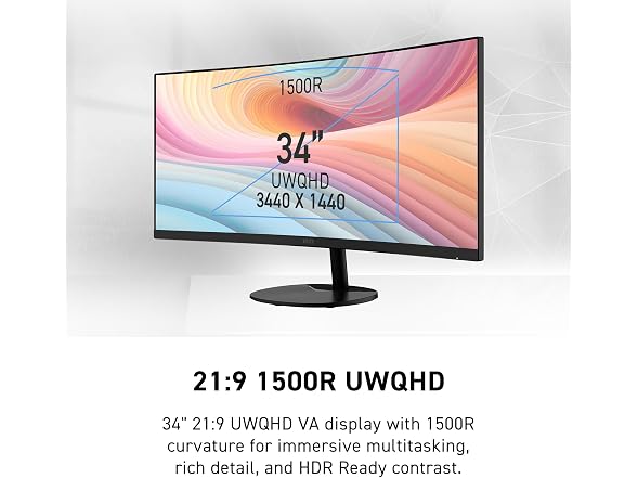 MSI PRO MP341CQ E12 Monitor