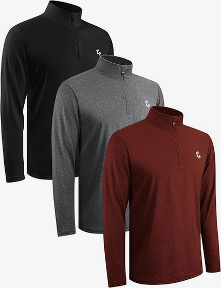 Quarter Zip Pullover Men 1/4 Zipper - XL - Gallery 12